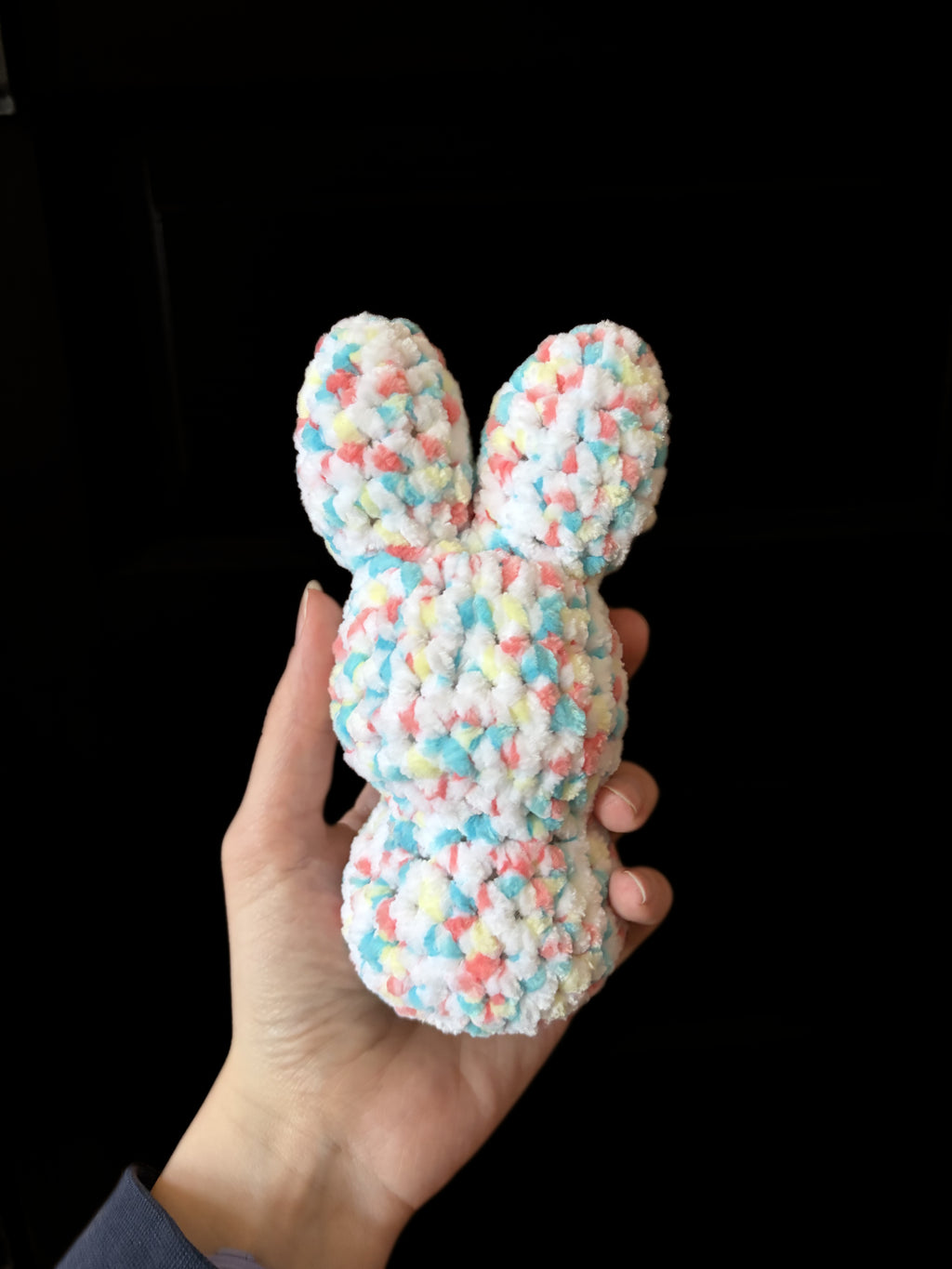 Crochet Confetti Bunny Peep Big eyes