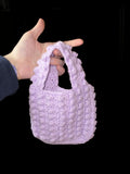 Crochet Petite Purple Handbag